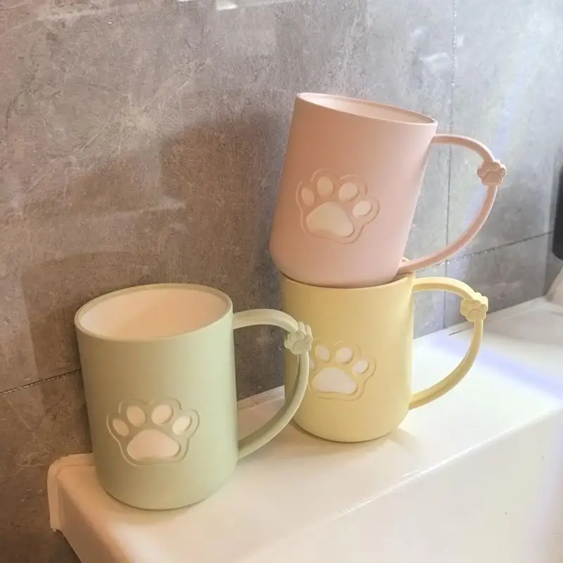 Bicchiere da bagno a forma di zampa di gatto con manico_voghion.com