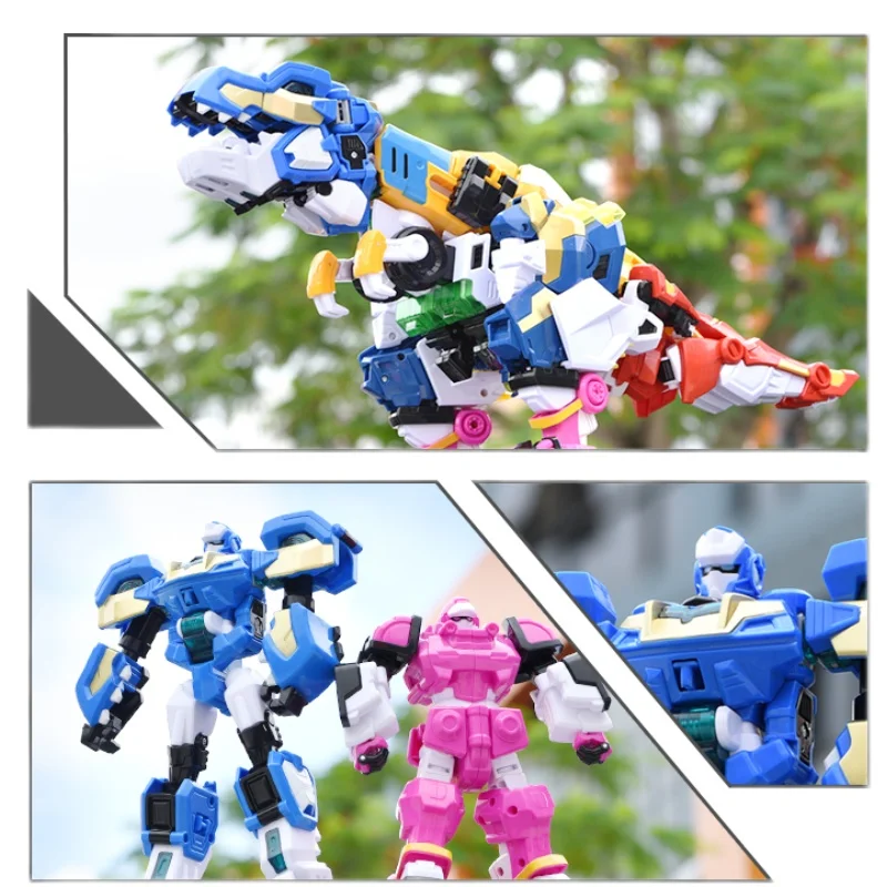 نموذج روبوت تحويل القوة الصغيرة Miniforce 2 SUPER TYRAKING 5-Intgration Tyranno T-Rex ألعاب تشوه للأولاد هدية