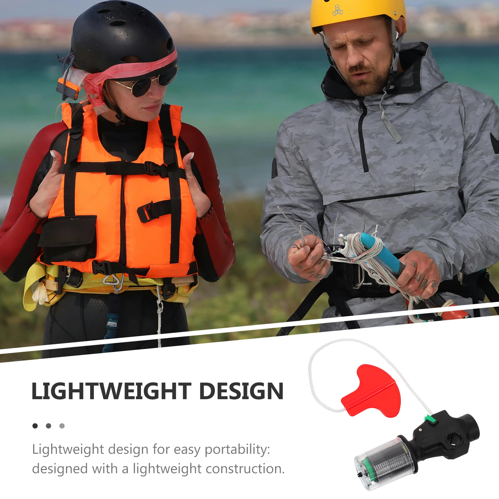 

Inflatable Life Jacket Accessories 33g CO2 Cylinder Automatic Manual Switch Lightweight Durable Plastic Safety Outdoor Tool