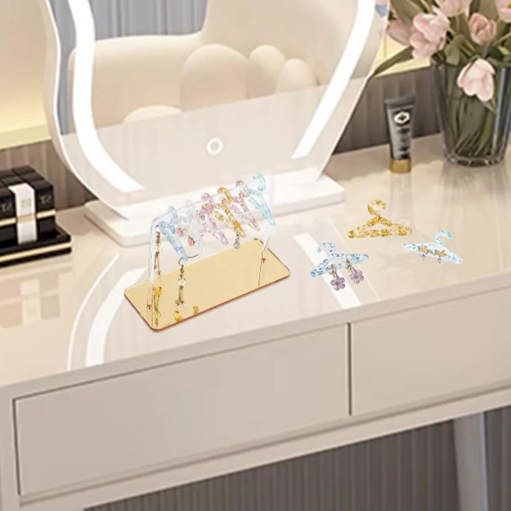 30pcs Earring Hanger 6 Colors Jewelry Hanger Clothes Hanger Shape Earring Holder Hanging Organizer for Retail Show Personal - view 6