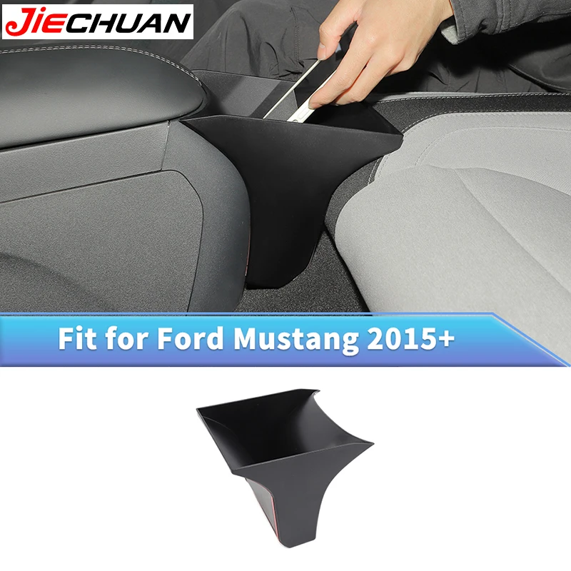 

JIECHUAN ABS автомобильный ящик для хранения на заднем сиденье, подходит для Ford Mustang 2015 2016 2017 2018 2019, органайзер для хранения, аксессуары