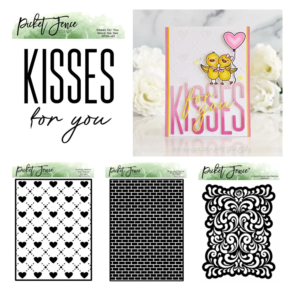 Kisses for You Word Dies Stencil Set New Metal Cutting Dies DIY Scrapbooking Paper Cards Handmade Album Sheet A2 Fancy Flourish