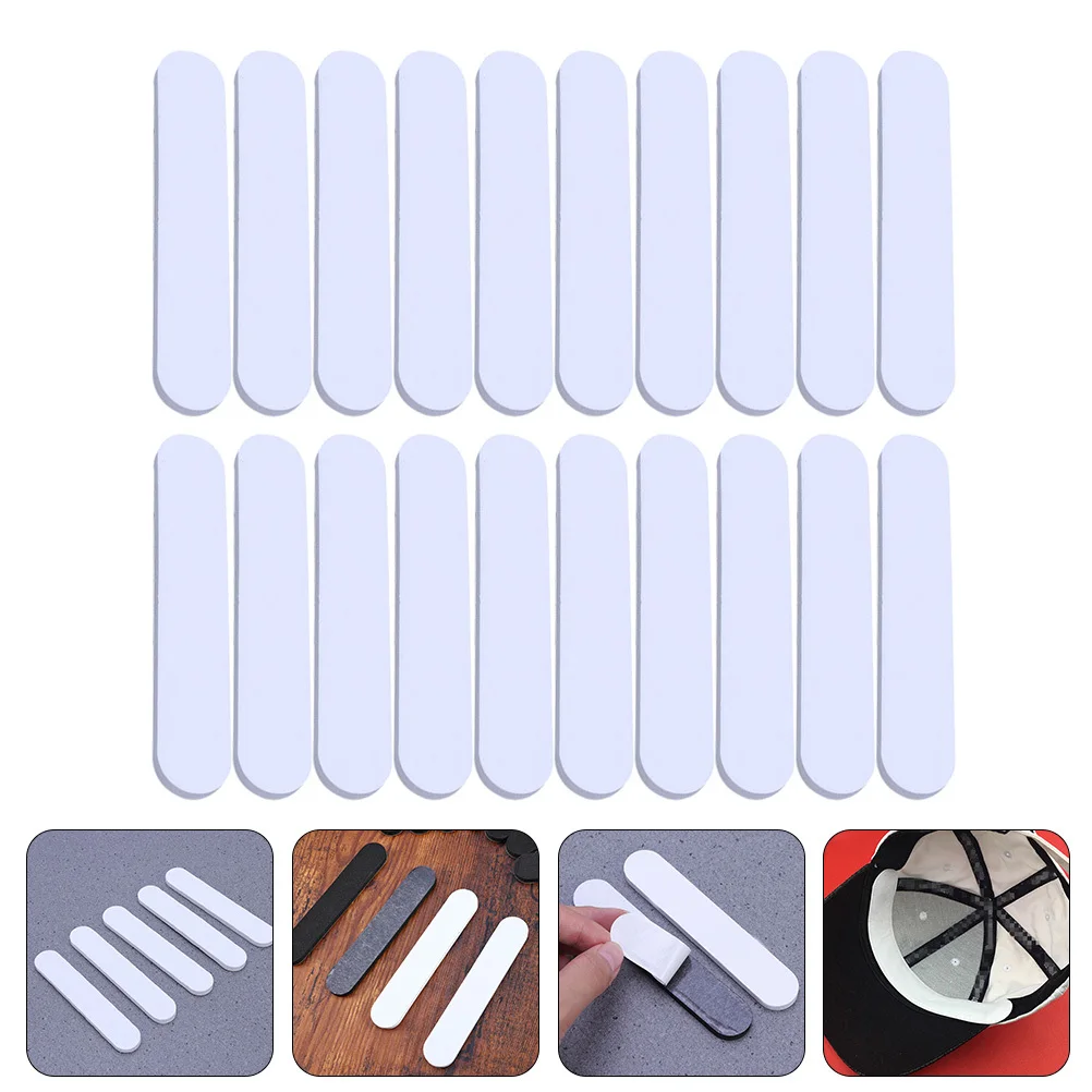 

50Pcs Hat Sweat Liners Strong Sticky Absorption Pads Reusable Self-Adhesive for Forehead Collar Sleeve Footpad No Residue Easy