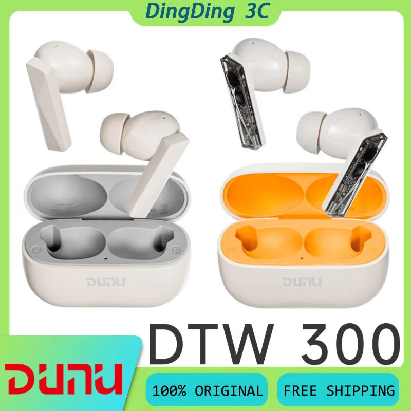 DUNU DTW300 Wireless Earphone With 6Mics AI Noise Reduction LCP Liquid Crystal Diaphragm Long Battery Life Custom Sports Earbuds