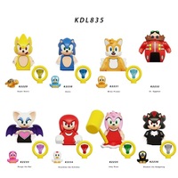 New KDL835Q Sonic 3-Person Toy Hedgehog Shadaowei Doll Model Doll Assembly Toy Children's Anime Toy Birthday Gift Zhiyi Toy