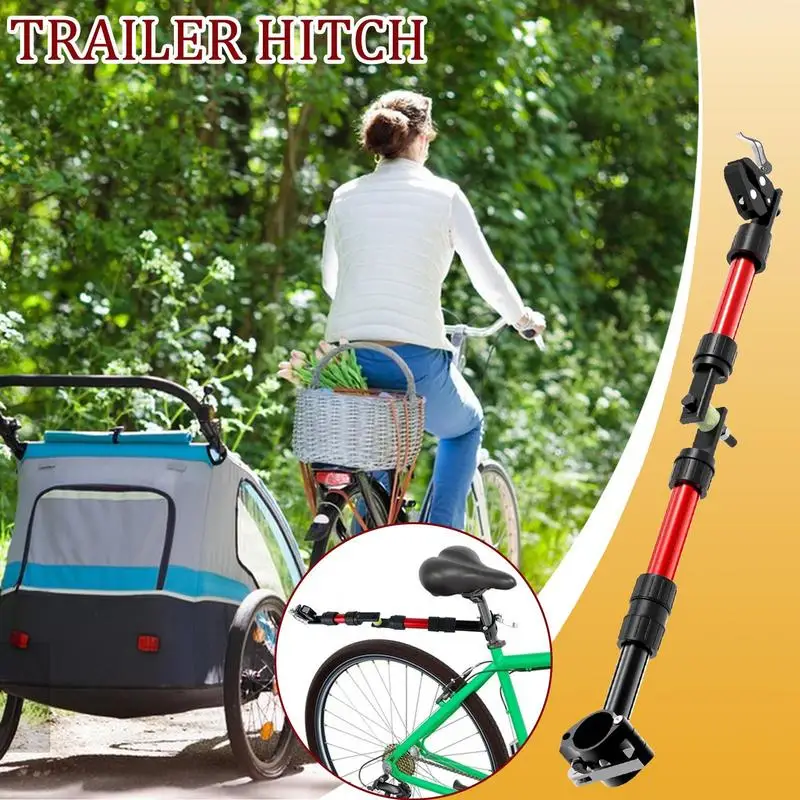 

Bike Trailer Hitch Trailer Hitch Coupler 270 Degree Rotation Alloy Cycling Adapter Accessories For Commute Pet Transport Kids