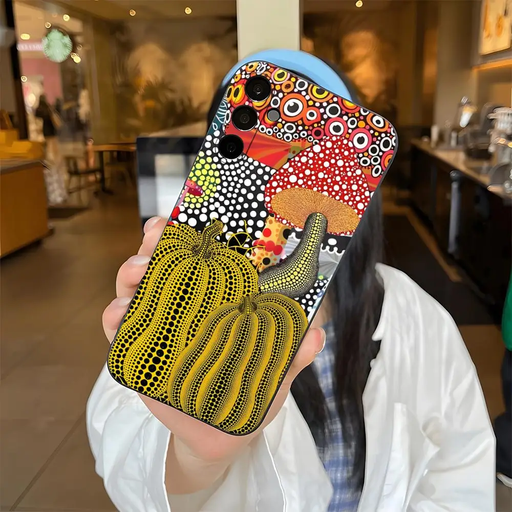 Kusama Yayoi Pumpkins Phone Case For Samsung S26 S25 Edge S24 S23 S22 Ultra Plus Fe A57 A37 A17 A27 5G Silicon Cover