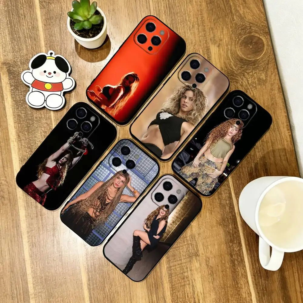 

Shakira Singer Phone Case Soft Silicone black For IPhone 17 16 15 14 13 12 11 X XR Plus Pro Max Plus