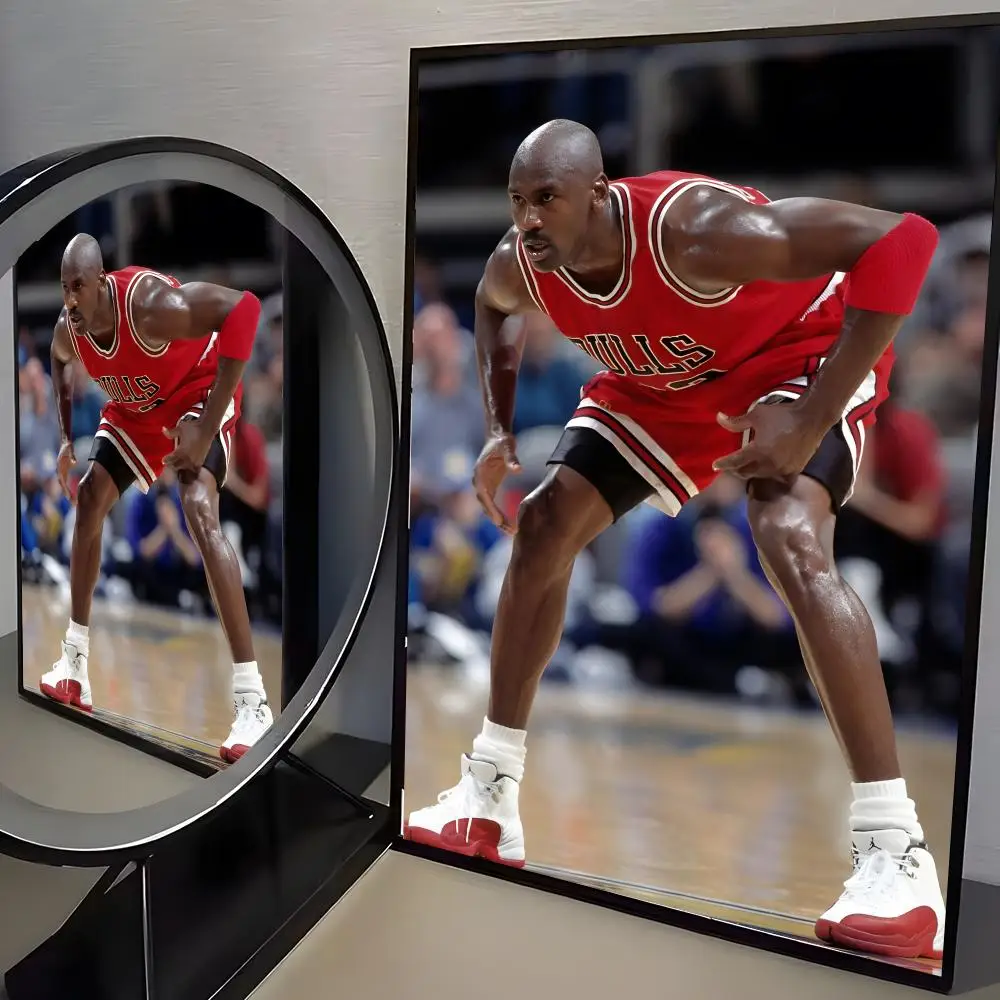 الكلاسيكية مايكل جوردان ملصق ملصق فني ذاتي اللصق مقاوم للماء ورقة ملصق مقهى بار غرفة جدار ديكور #5