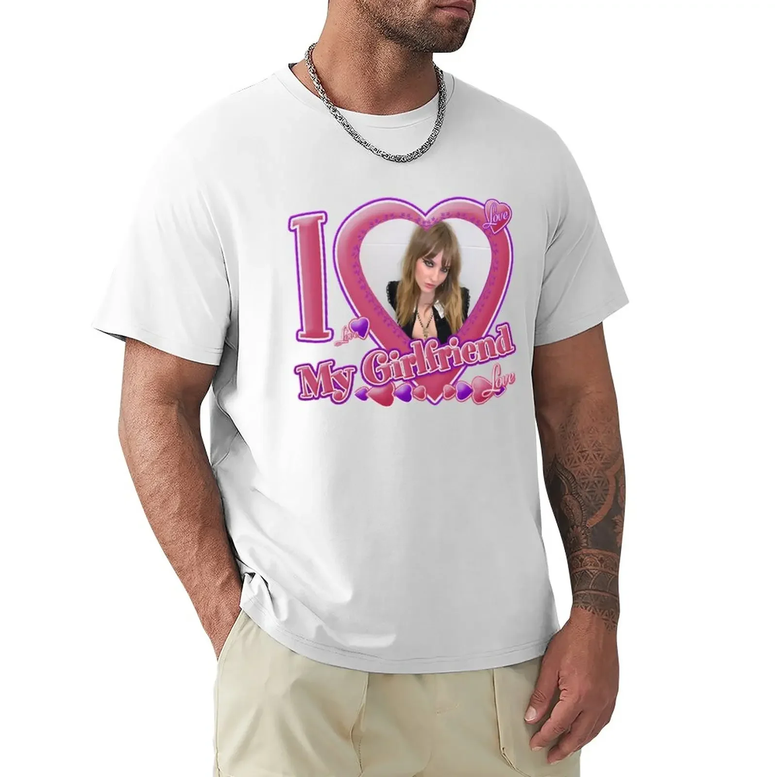 Grapgic Victoria-de Angelis I Love My Girlfriend T-Shirt blanks korean fashion oversized clothes for men