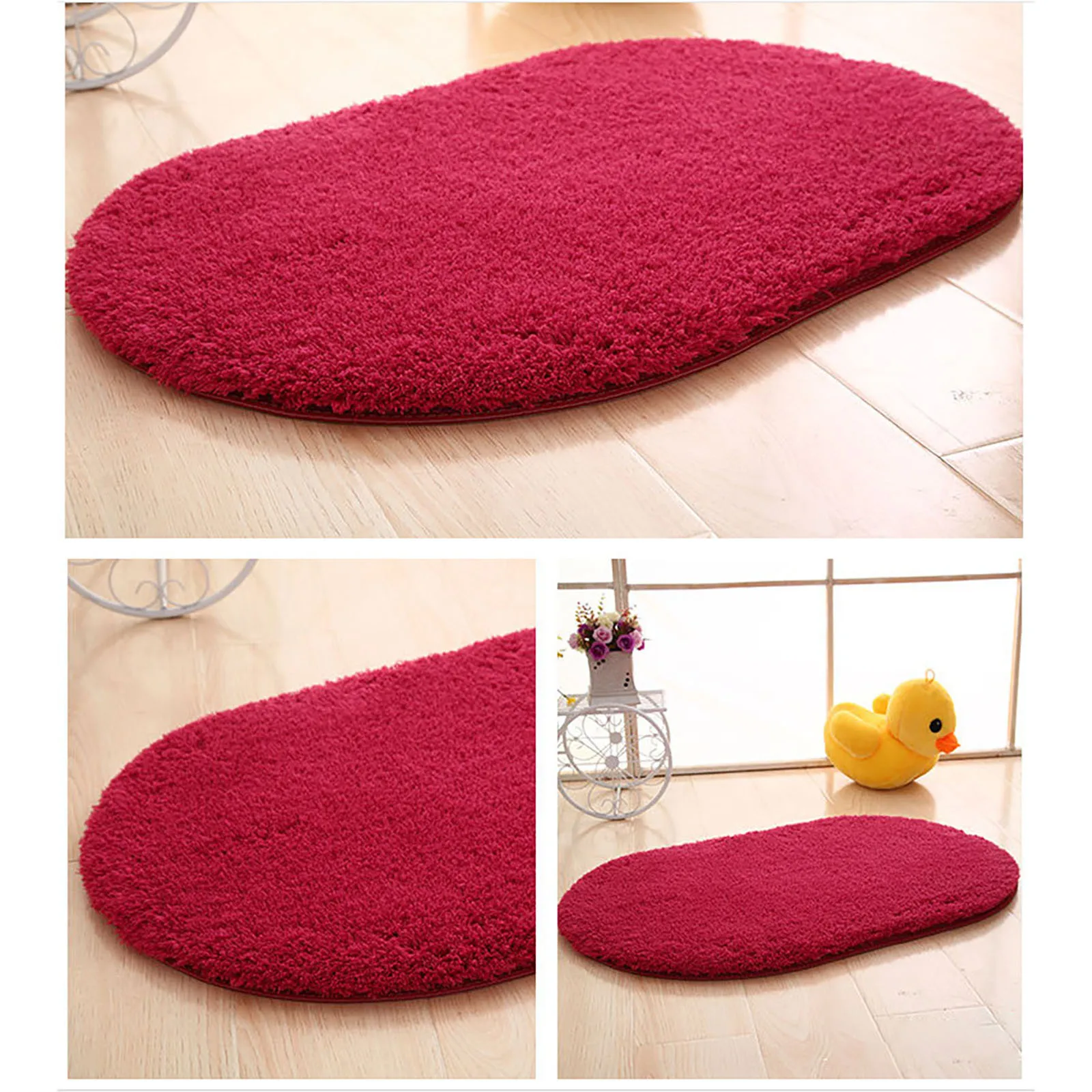 Microfiber Bathroom Anti Slip Mat Comfortable Quick Dry Bath Pad  Bathtub Room Living Room Door Stairs Bathroom Foot Floor Mats