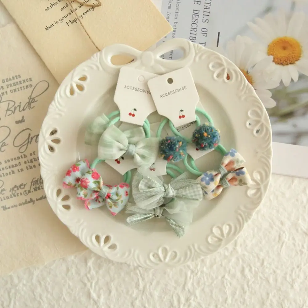 رباط مطاطي مرن للفتيات ، ربطات شعر لطيفة ، أقواس بعقدة فراشية ، غطاء رأس زهور للفتيات ، حلو وفاخر ، 10 +