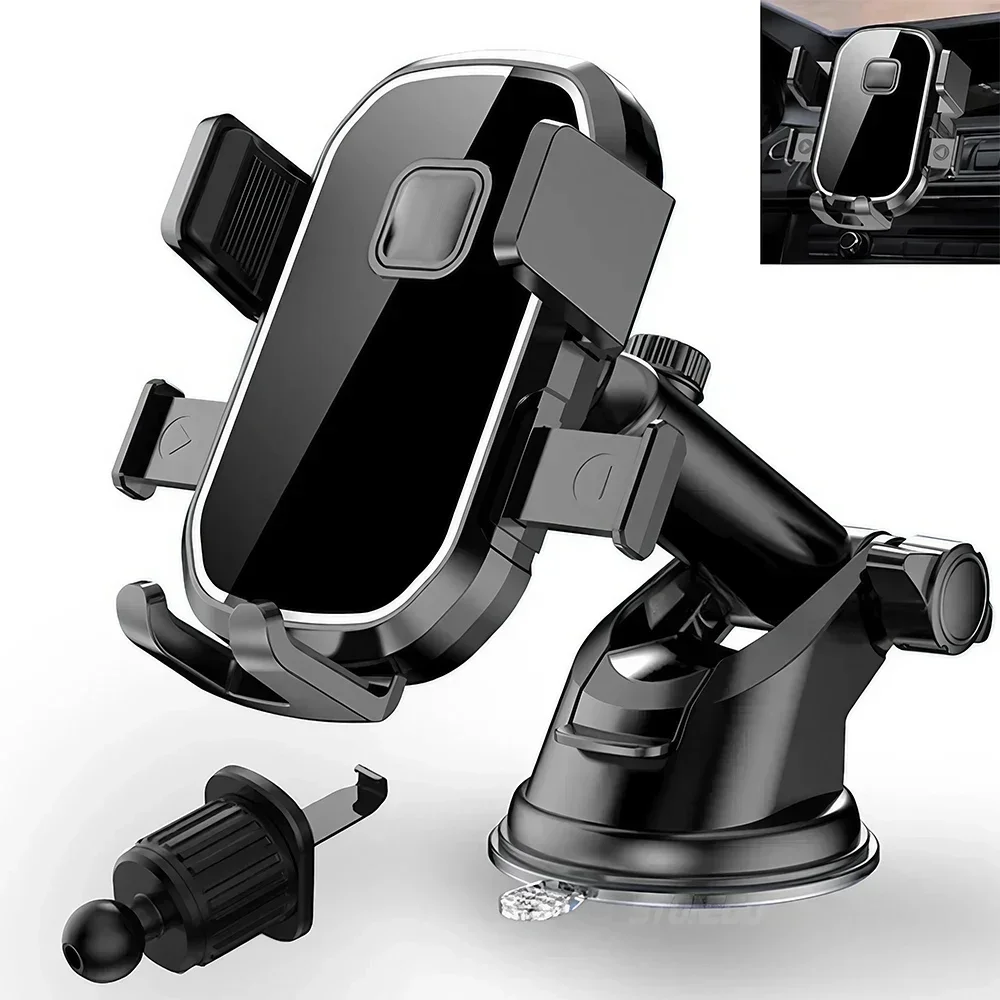 Universal Suction Cup Car Phone Mount, New Car Navigation Holder, Adjustable Dashboard Stand, Car Accessory