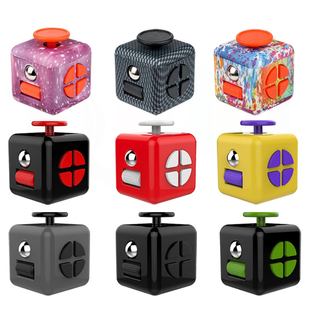 Stress Removal Finger Decompression Edc Clicker Figet Toy Fijet Adult Attention Concentration Deficit Cube ADHD Fidgeting Widget