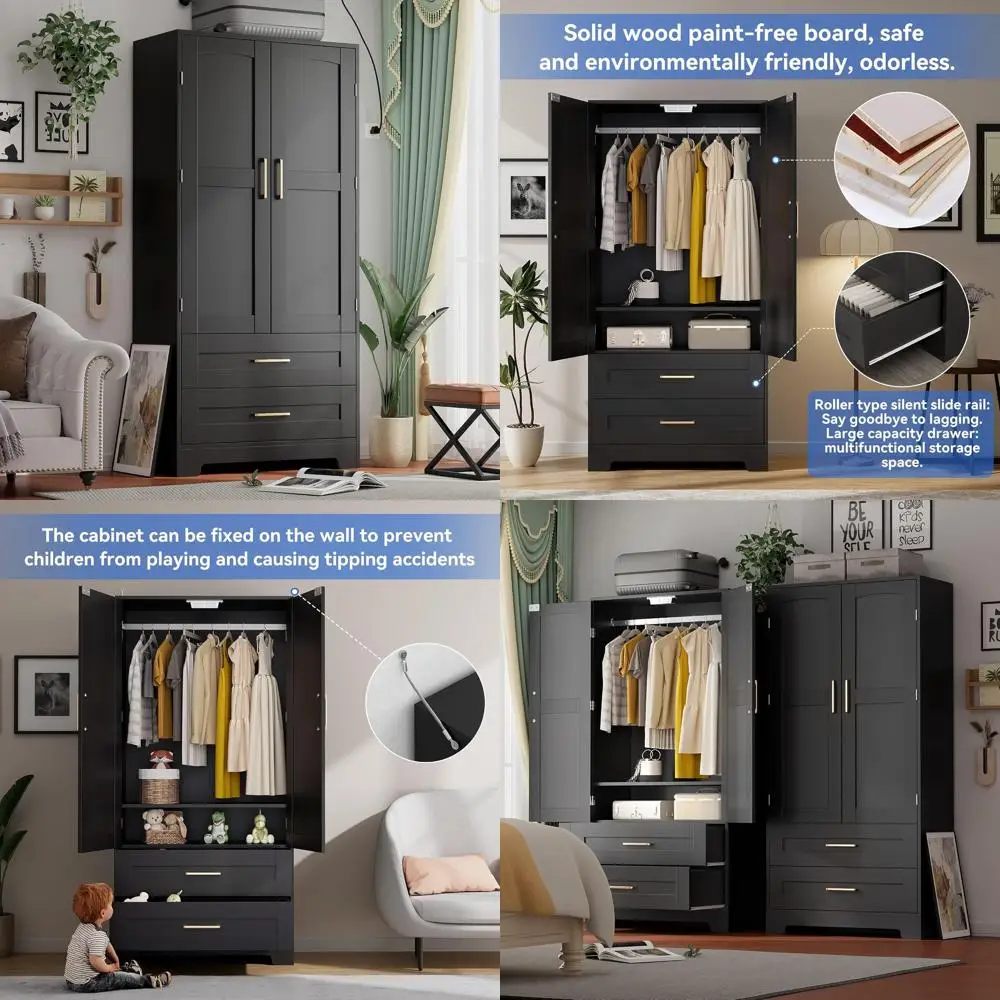 Wooden Armoire Ward…