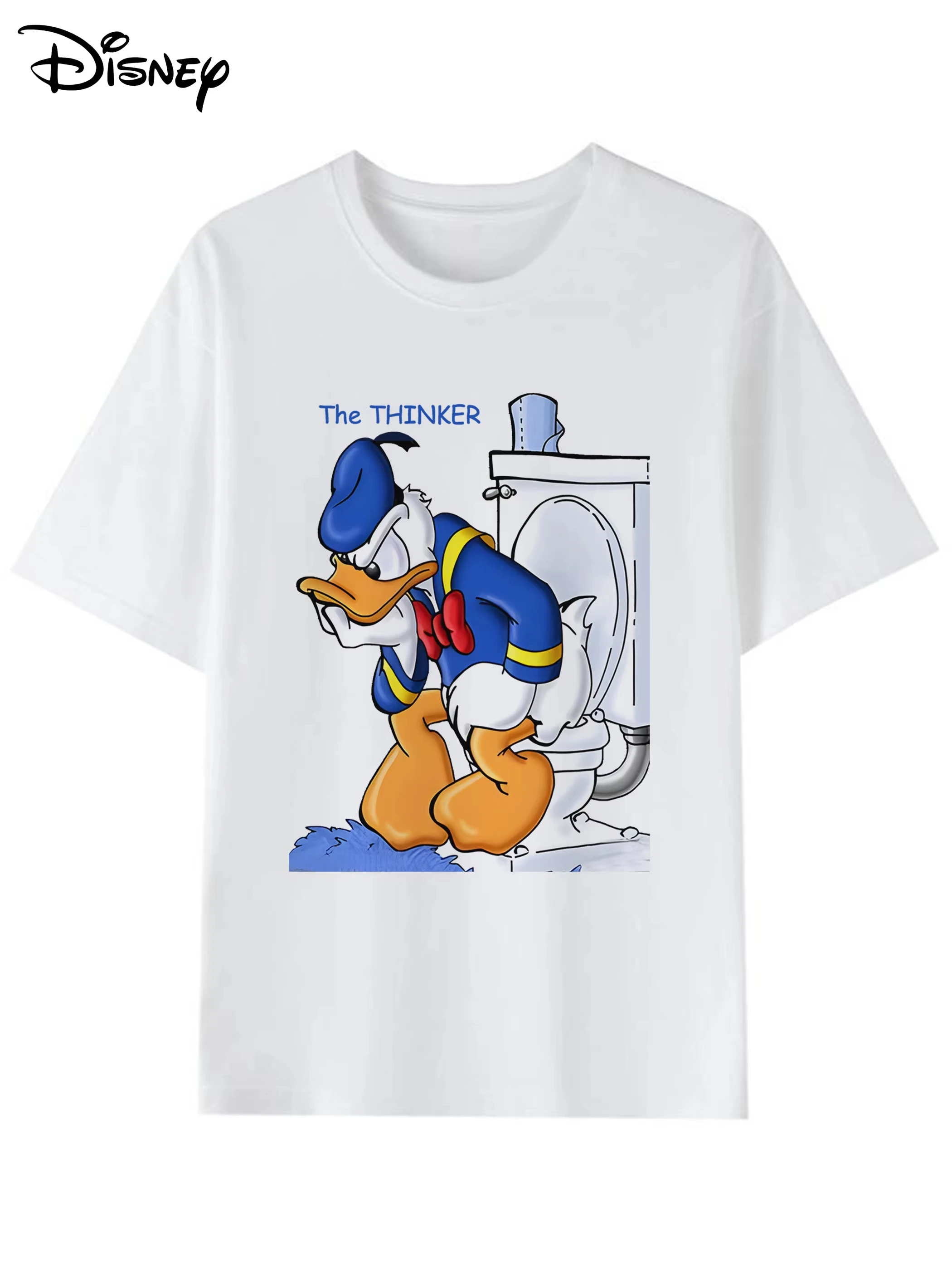 

Summer T-shirt Donald Duck boy girl family parent-child clothing casual loose comfortable oversized short sleeve men women Y2k