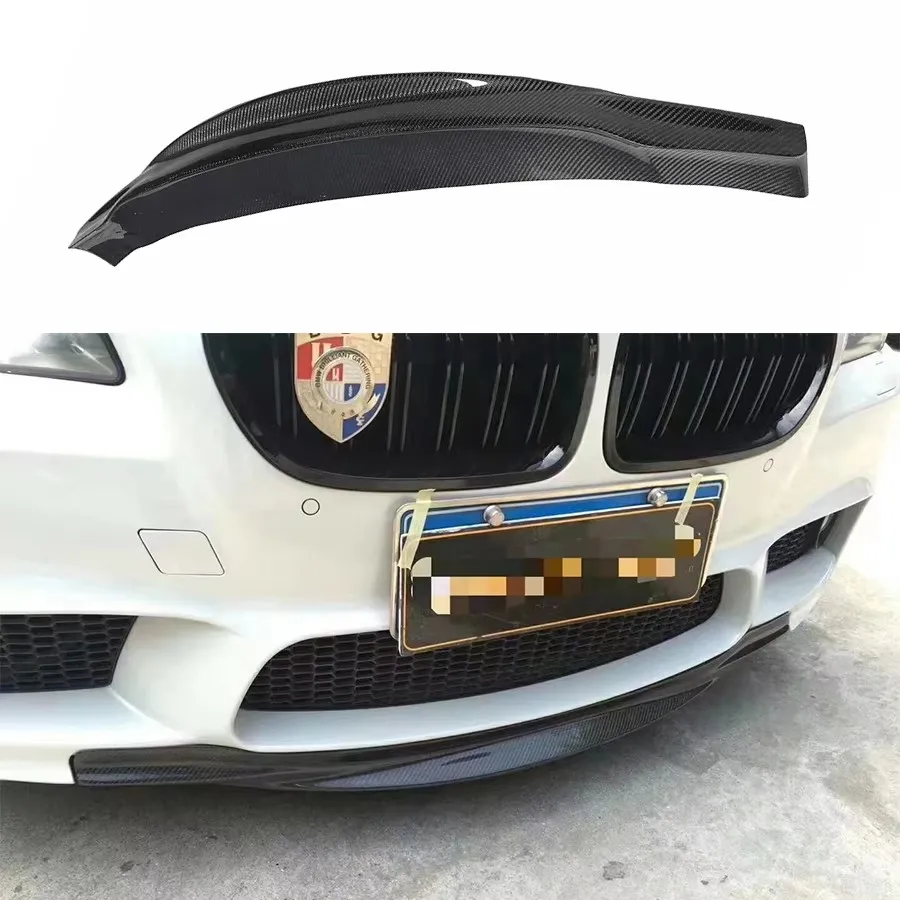 

For BMW 5 Series M5 F10 F18 525i 530i Carbon Fiber Car Front Bumper Diverter Spoiler Diffuser Front lip chin upgraded body kit