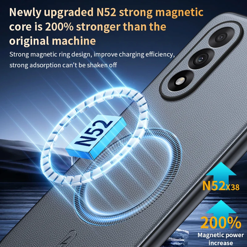 Para Oneplus Nord 5 Funda nueva moda Funda magnética anticaída de cuero liso para Oneplus ACE5 Funda de parachoques Ultra a prueba de golpes