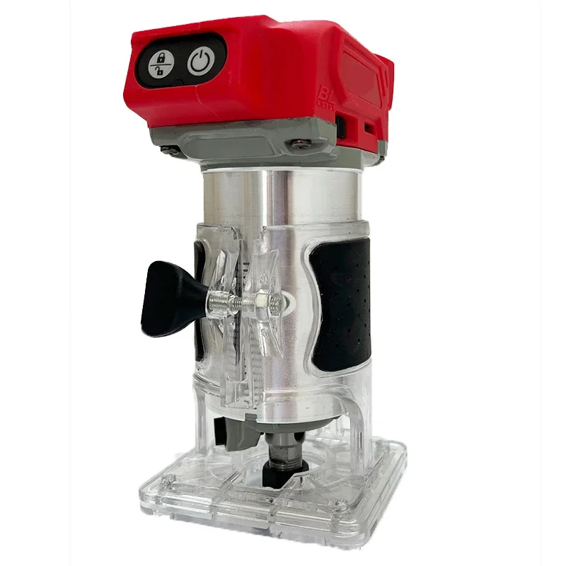 For Milwaukee Brushless Electric Trimmer 800W 30000RPM Cordless Compact Router 5-Speeds Woodworking Trimming Machine 18V Battery