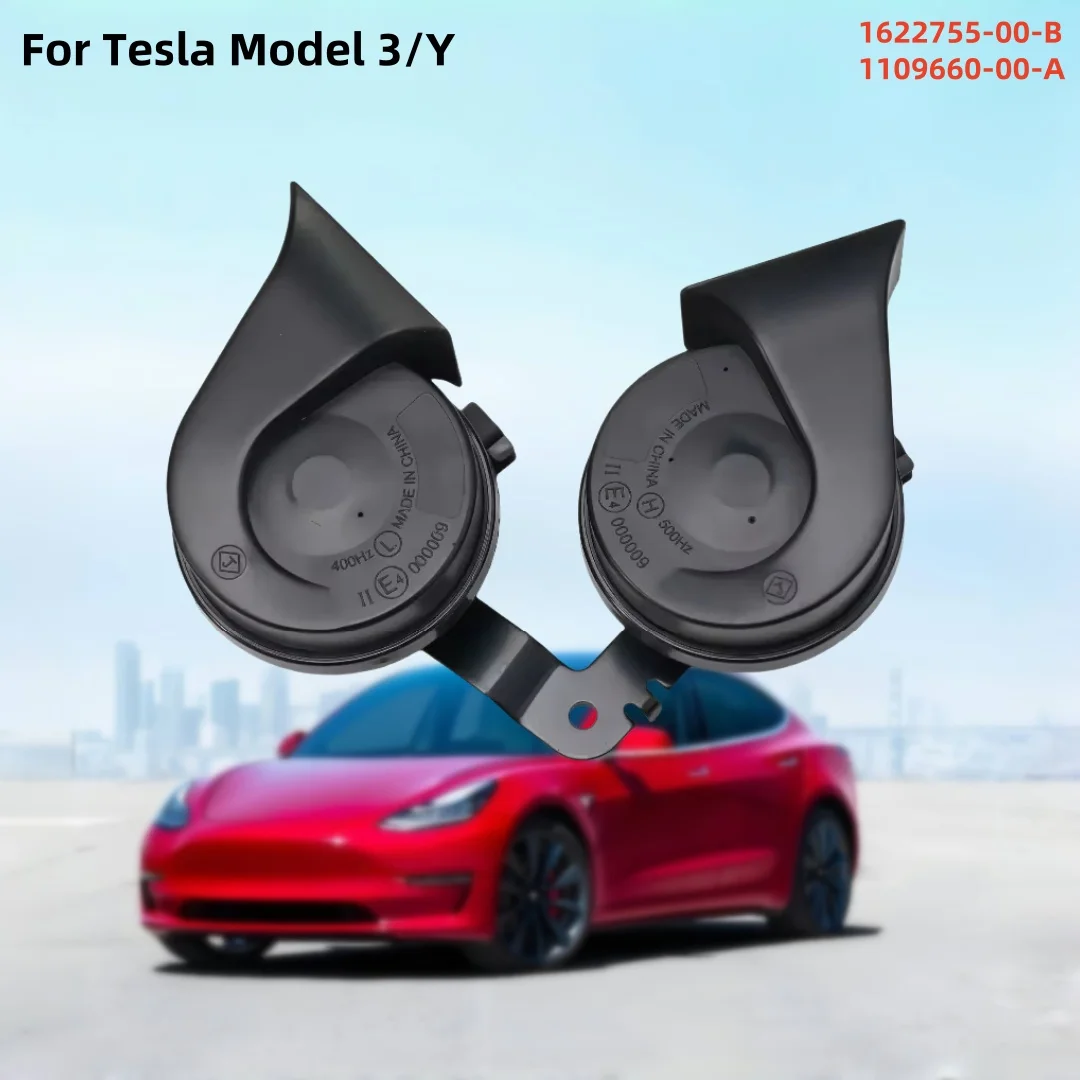 

For Tesla Model 3/Y1622755-00-B 1109660-00-A Car Horns Replacement Spare Parts Accessories Double Whistle Sound Brand New