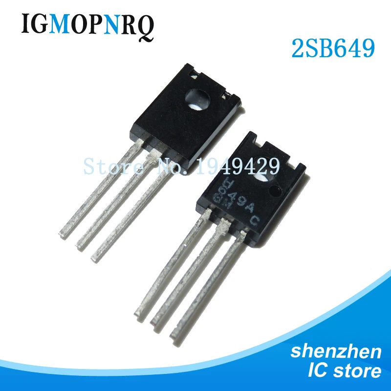 10 teile/los 2 sb649 bis-126 2 sb649a to126 b649 pnp b649a 120v 1,5 a Transistor neu