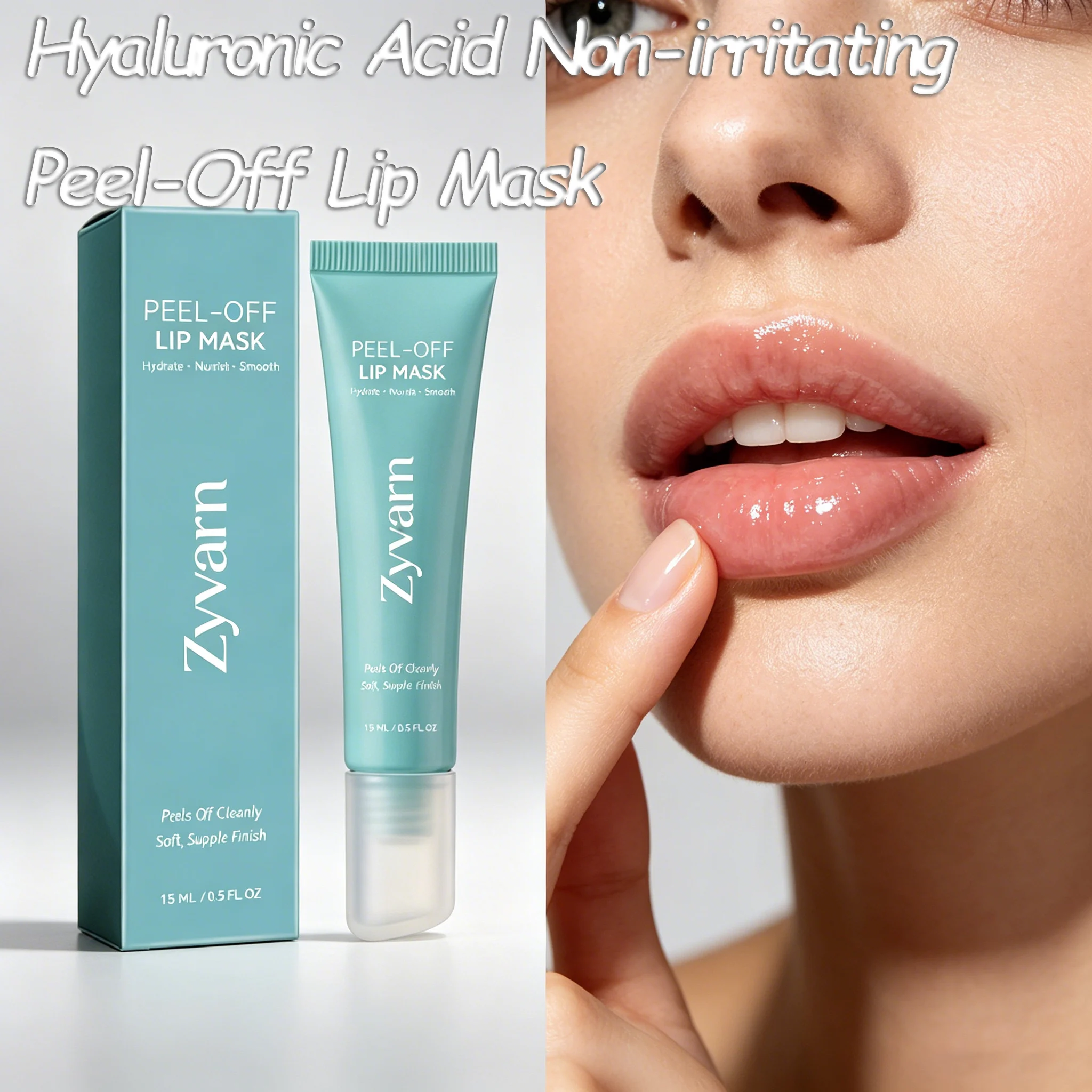 Non-irritating Peel Off Lip Mask Hyaluronic Acid Moisturizing Smoothing Lip Care Hydrating Vitamin E Nourishing For Glass Lips