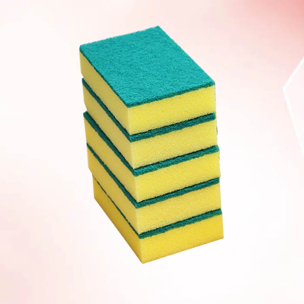 

10pcs Cleaning Sponges Scouring Pads Kitchen Cloths Dishwashing Sponge Cleaners Household Multi Purpose Durable Non Damaging