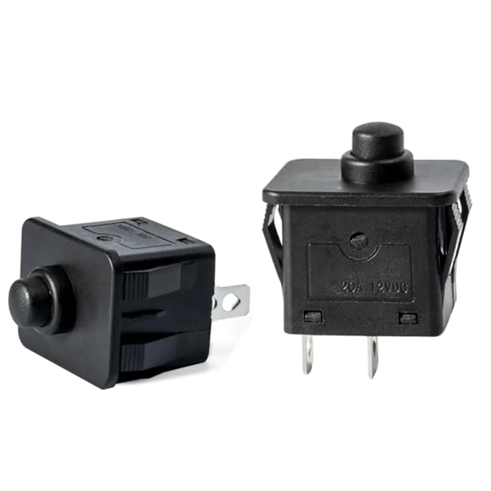 Black 20A 12V Plunger Type Foot Pedal Switch 2Pin For Electric Ride On Car Scooter Throttle Accelerator Control Accessories