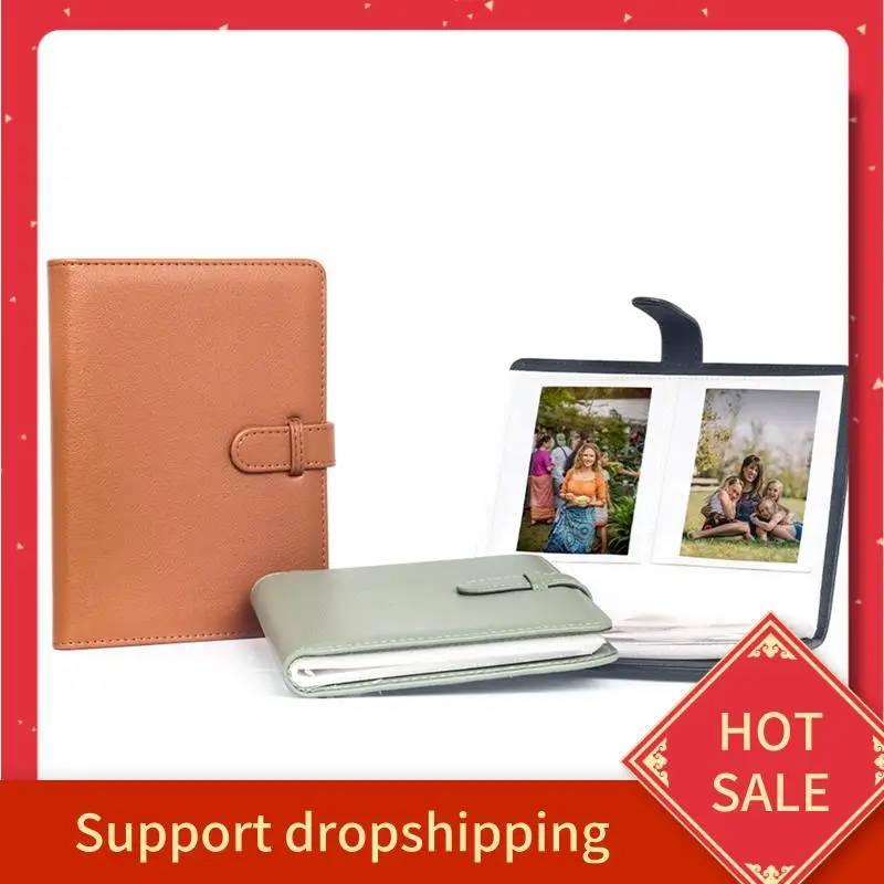 

B44C 5In Instax Wide Photo Album 80 Pockets Instant Camera Movie Ticket Picture Storage Case For Fujifilm Instax W400/W210