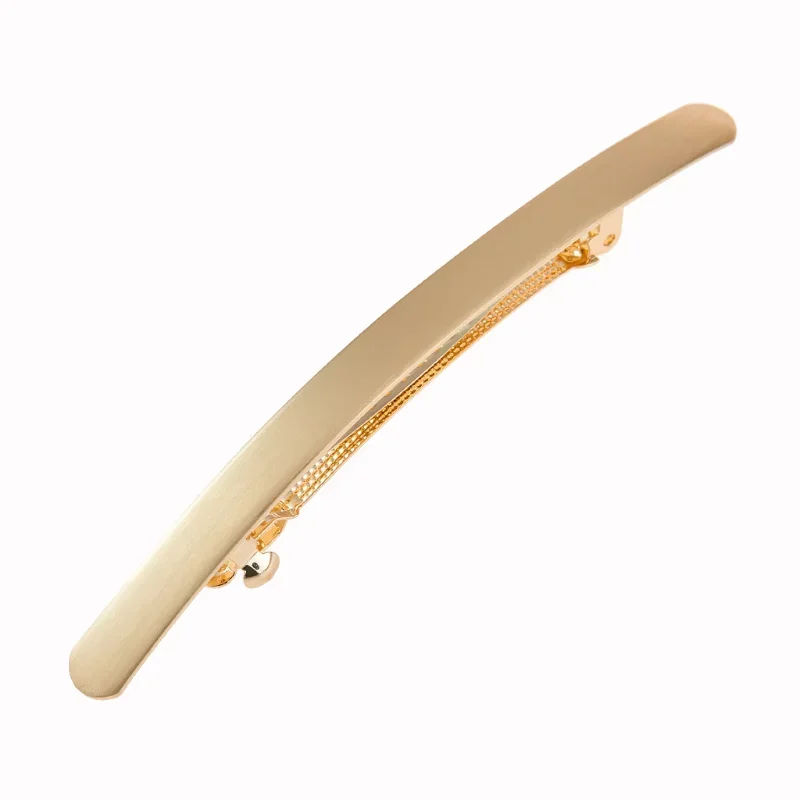 Gold Sliver Korean Spring Hair Clip Elegant Vintage Barrette Back Head Simple Style Hair Clip Women Hair Styling Accessories