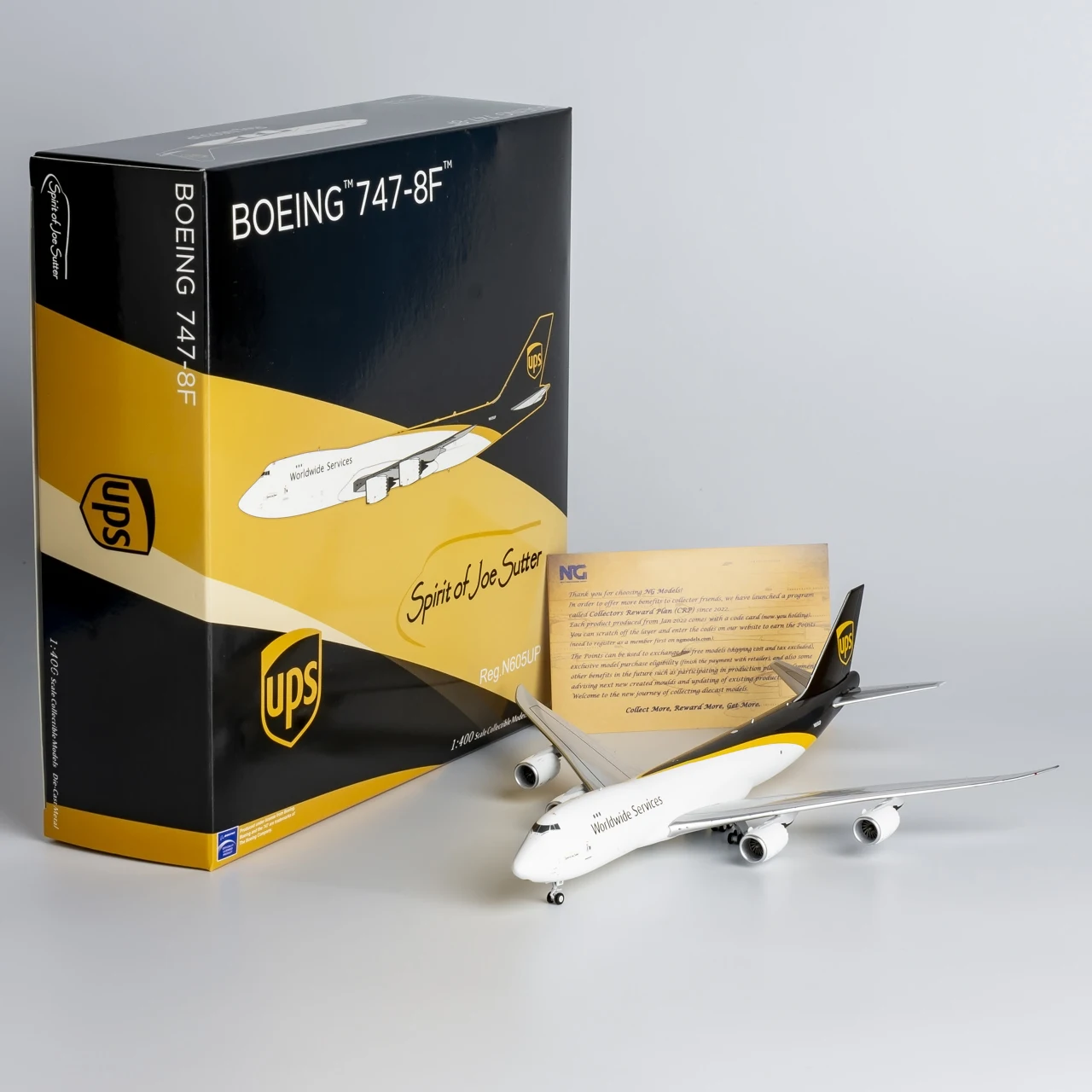 78026 Alloy Collectible Plane Gift NG Model 1:400 United Parcel Service Boeing B747-8F Diecast Aircraft Jet Model N605UP