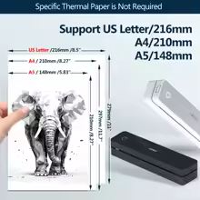 الطابعة الحرارية اللاصقة (Mini Portable Thermal Printer)