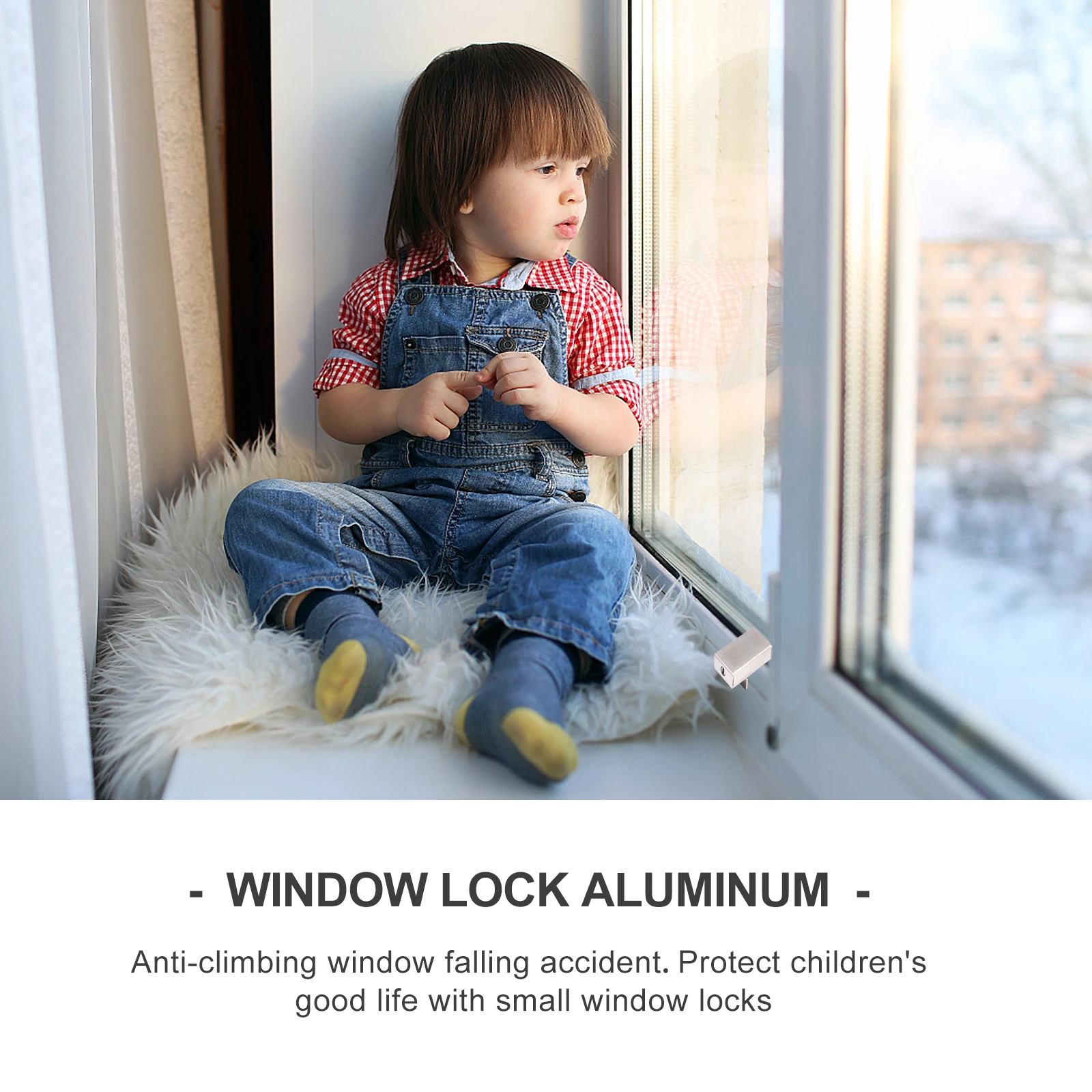 

2pcs Sliding Window Locks Stainless Steel No Drilling Required Suitable for Most Walls Doors Windows Frames Corrosion Resistant