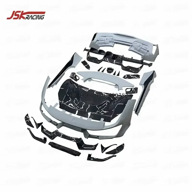 Wmwmnu for PISTA STYLE Half Carbon Fiber Body Kits for 488 GTB Spider 2015 2016 2017 2018 Car Exterior Modification