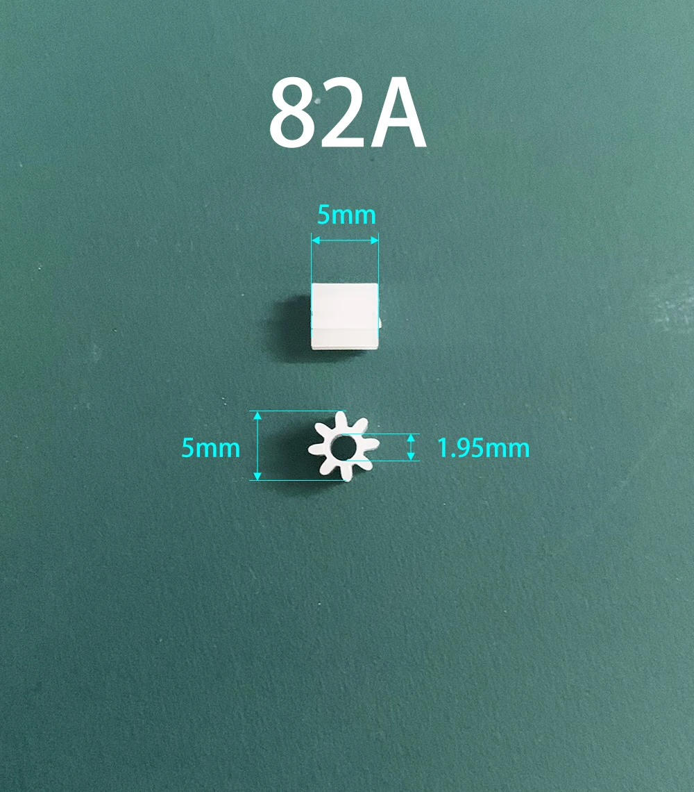 모듈러스 0.5 단층 플라스틱 기어, 톱니 디스크, 장난감 액세서리, 가방 당 100 개, 7 개, 8 개, 9 개, 10/11 개