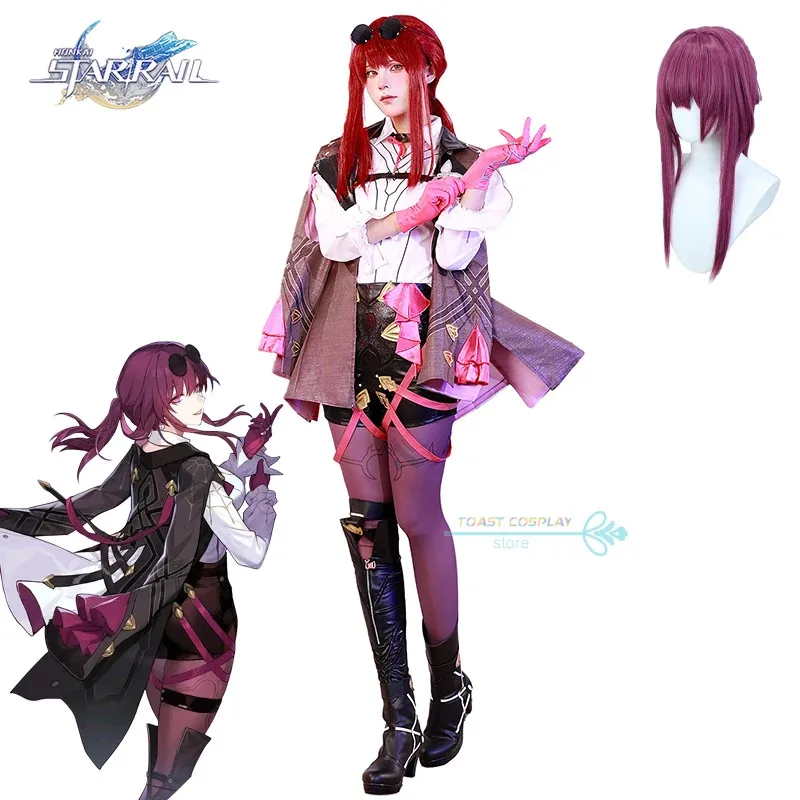 

New 2025 AA Game Honkai Star Rail Kafka Cosplay Costume Wig Full Set for Halloween Carnival Party Anim ★★★