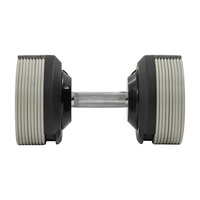 Adjustable 2KG to 20KG Dumbbell Set Fitness Equipment for Home Gym Use Rubber Iron Steel Cast Iron 50KG Weight