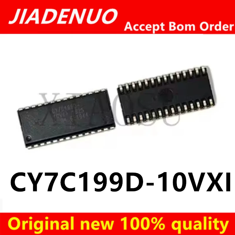 (1-2pcs)100% original New CY7C199D-10VXI CY7C199D SOJ28 Chipset