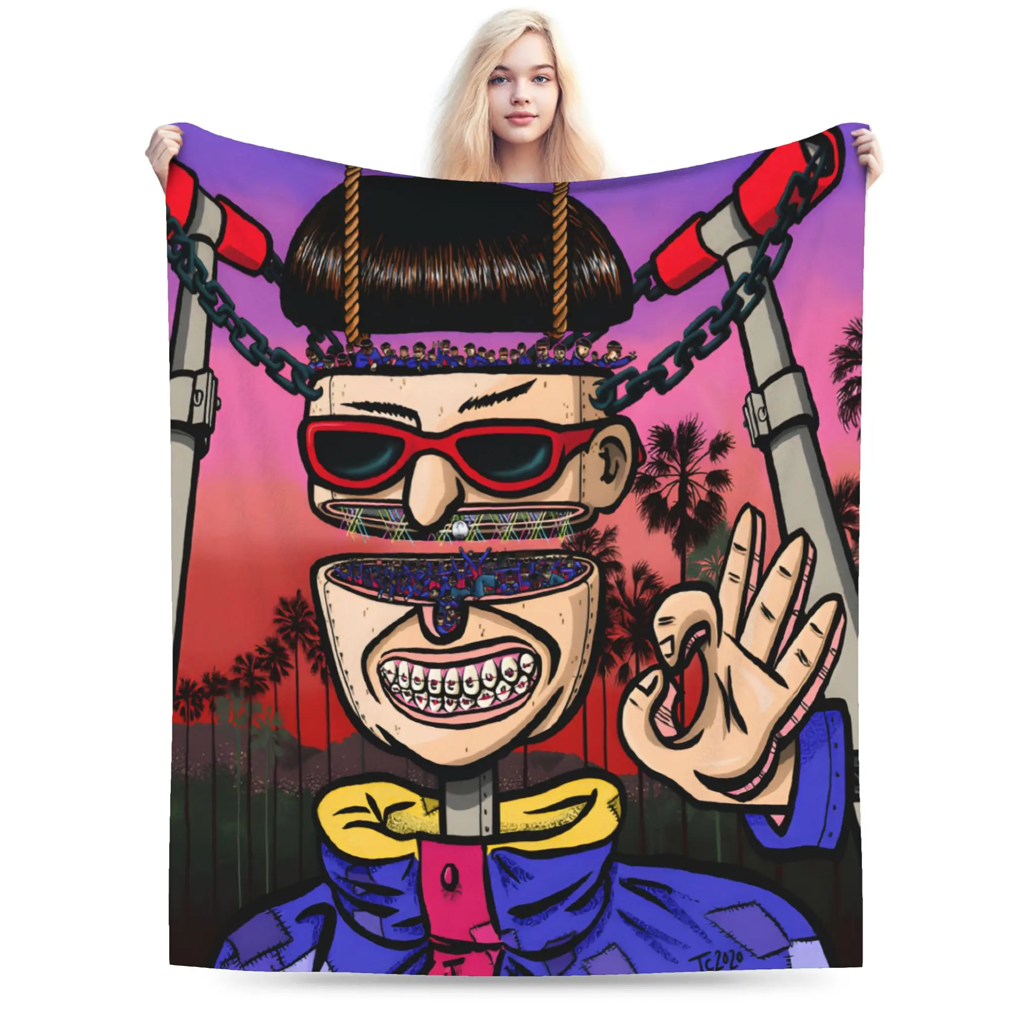Oliver tree Flannel Blanket Girl  Comfortable Throw Blanket Winter Couch Chair Bedspread Sofa Bed Cover