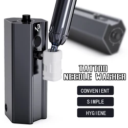 Tattoo Needle Washing Machine Rechargeable Wireless Electric Permanent Makeup Tattoo Needle Cleaner Machine Automatic Ink Flush