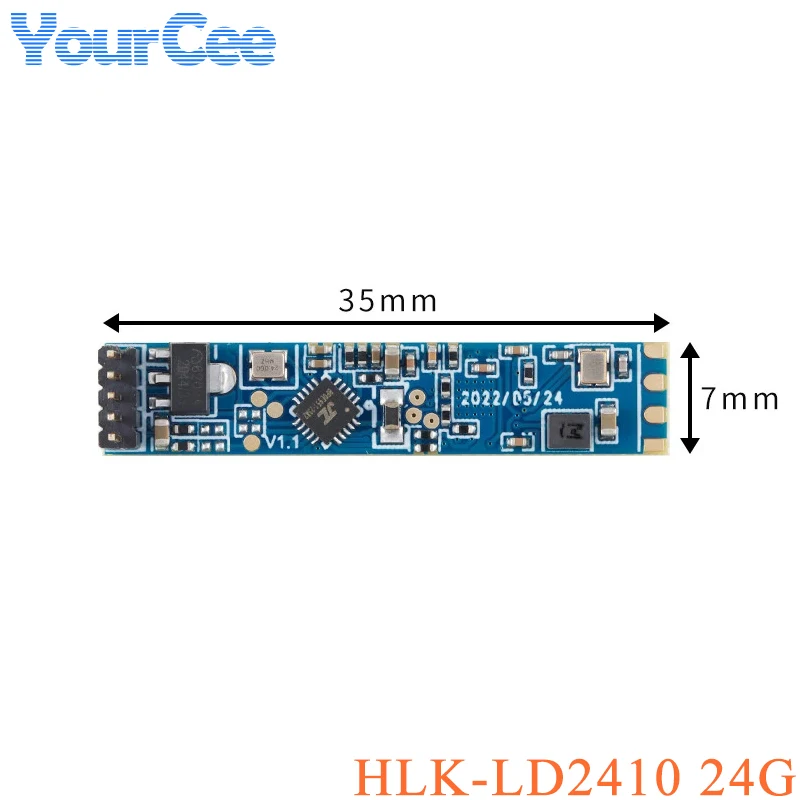 

HLK-LD2410 24Ghz Smart Human Presence Radar Module LD2410 24G Millimeter Wave Motion Switch Sensor