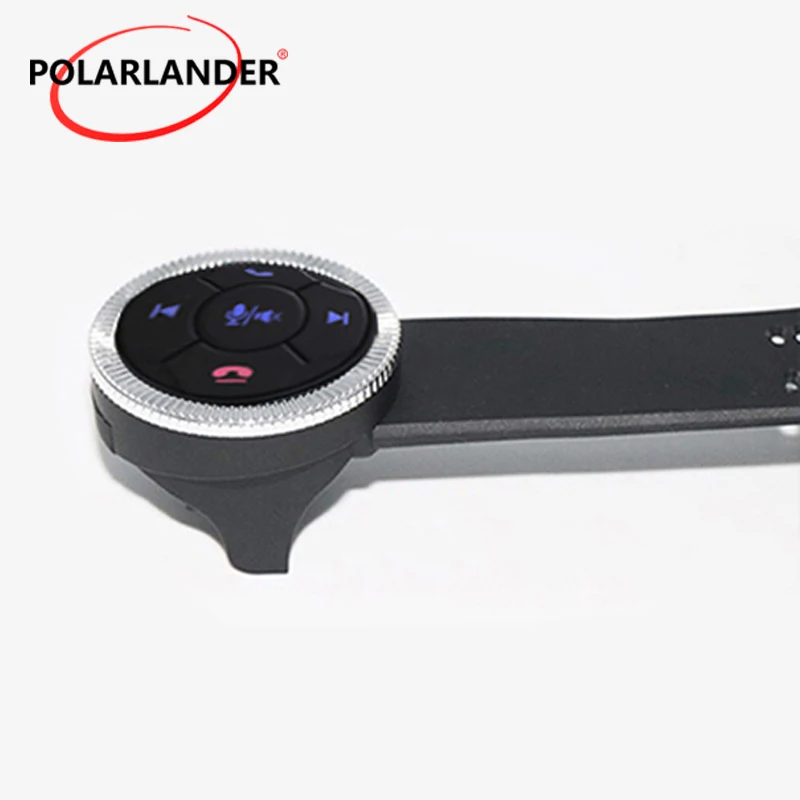 

Universal Model Silver Black LED Backlight Luminous Universal Steering Wheel Button 5-button Smart Wireless