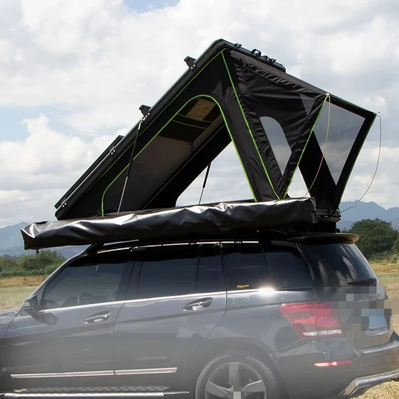 

Offroad Car Camping Roof Top Tent Side Awning Glass Car Rooftop Wedding Tent Hard Shell for Camping