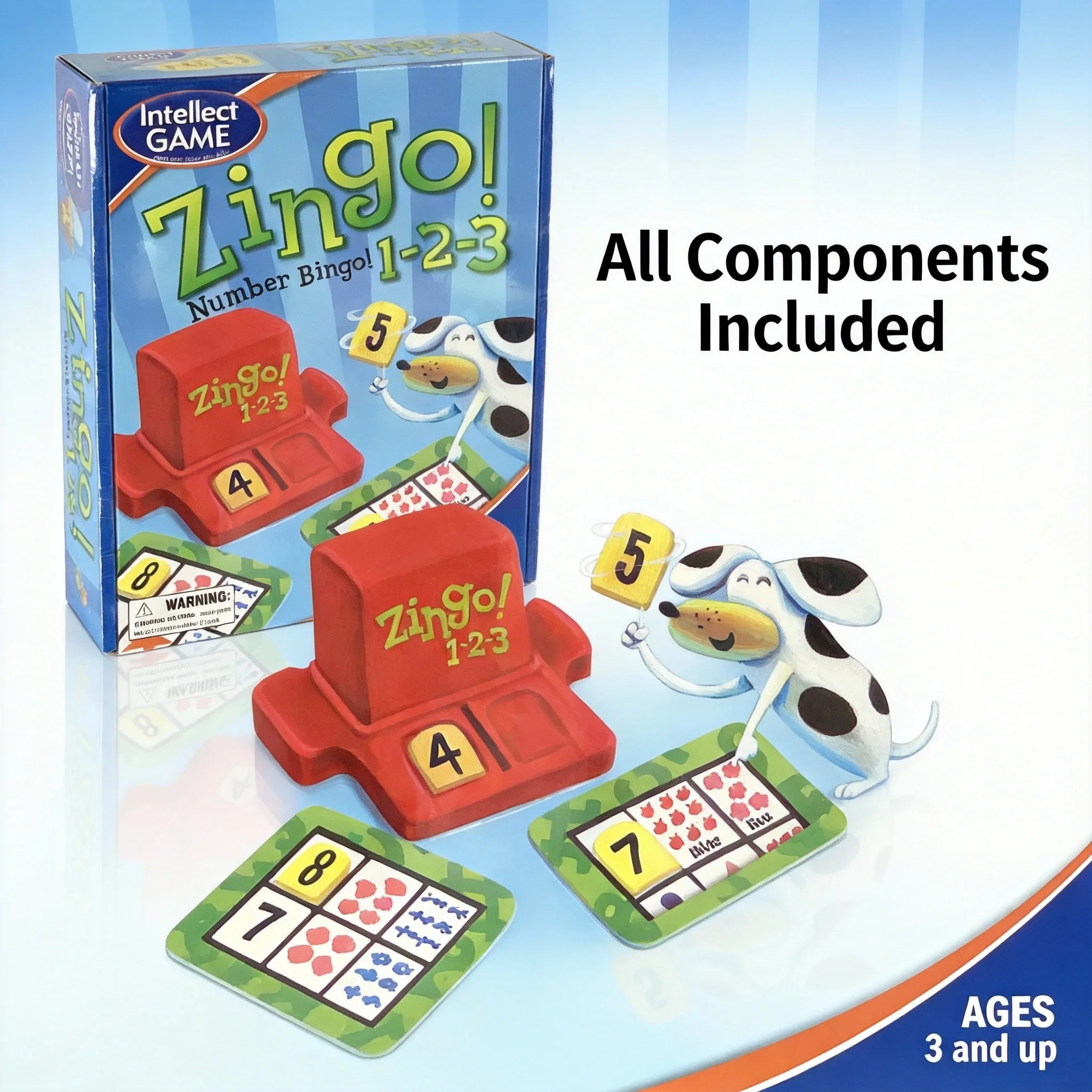 

Зинго! Бинго с цифрами 1-2-3 - развивающая игра для счета и сложения с двумя уровнями сложности для детей от 3 лет, увлекательное обучение математике для самых маленьких.