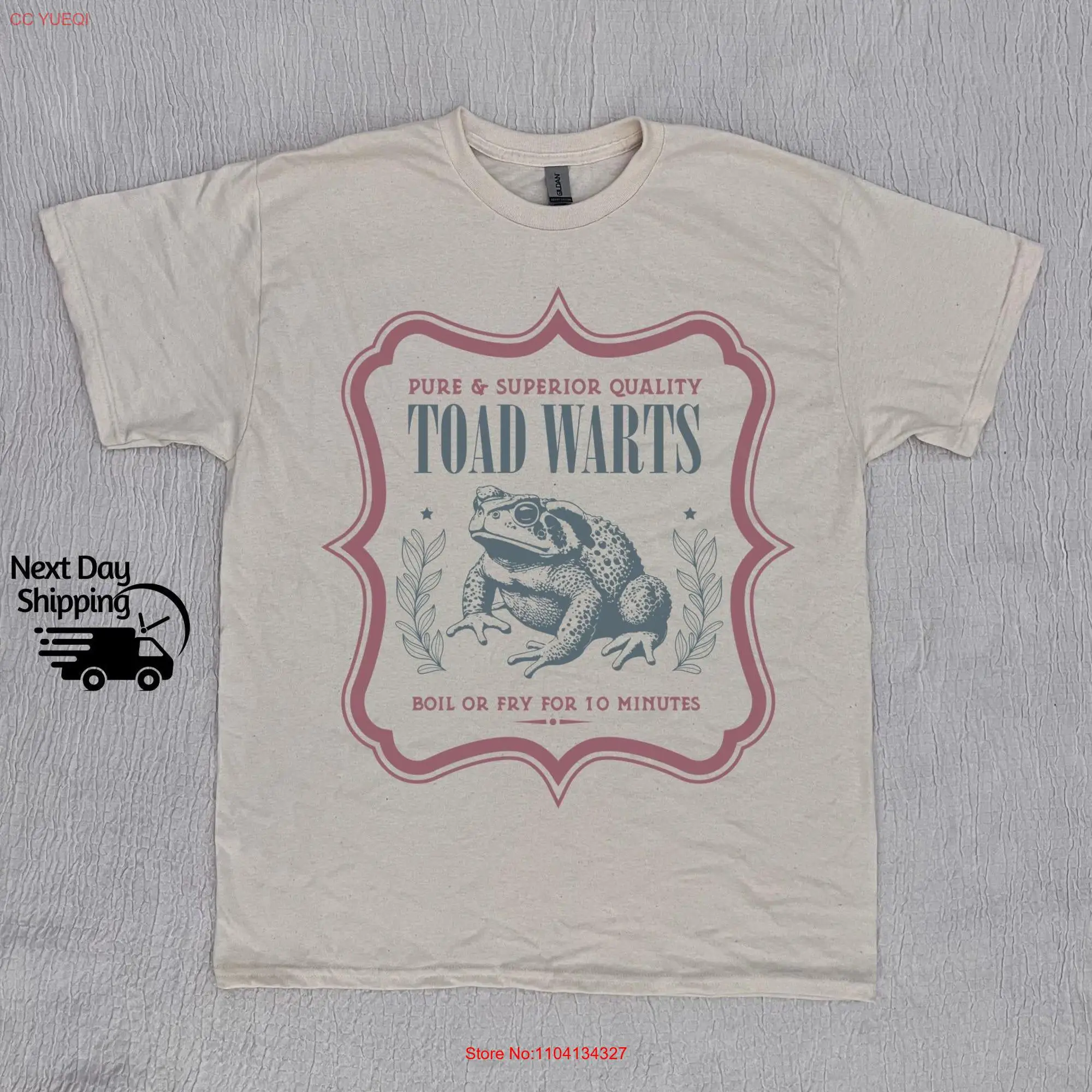 Retro Toad Warts Label 90s T Shirt Vintage Washed Distressed Young Men  long or short sleeves