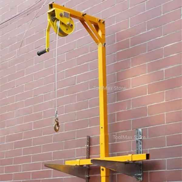 Manual Winch Assembly Air Conditioner Installation of Tools  Lifting Tool Crane Folding Self-locking  Hand Winch