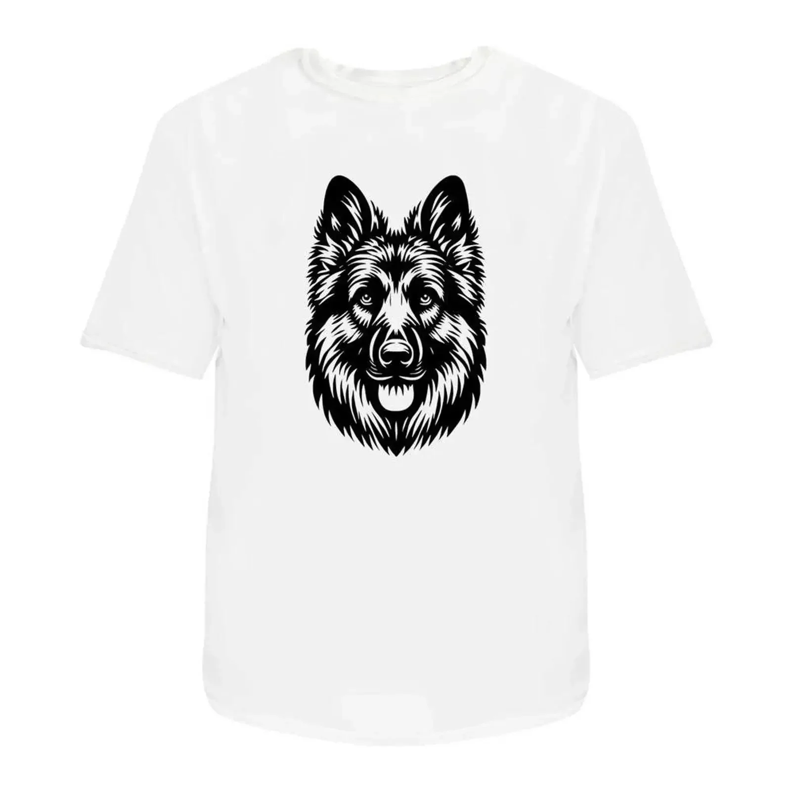 'German Shepherd Dog Front View' T Shirt 100 Cotton S XXL TA047931 vintage Washed streetwear Comfortable designer clothes