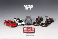 (Pre-order) MINI GT Mijo Exclusives 1:64 RB18 #1 Max #11 Sergio Civic 911 GT3 Bugatti Divo Model Car