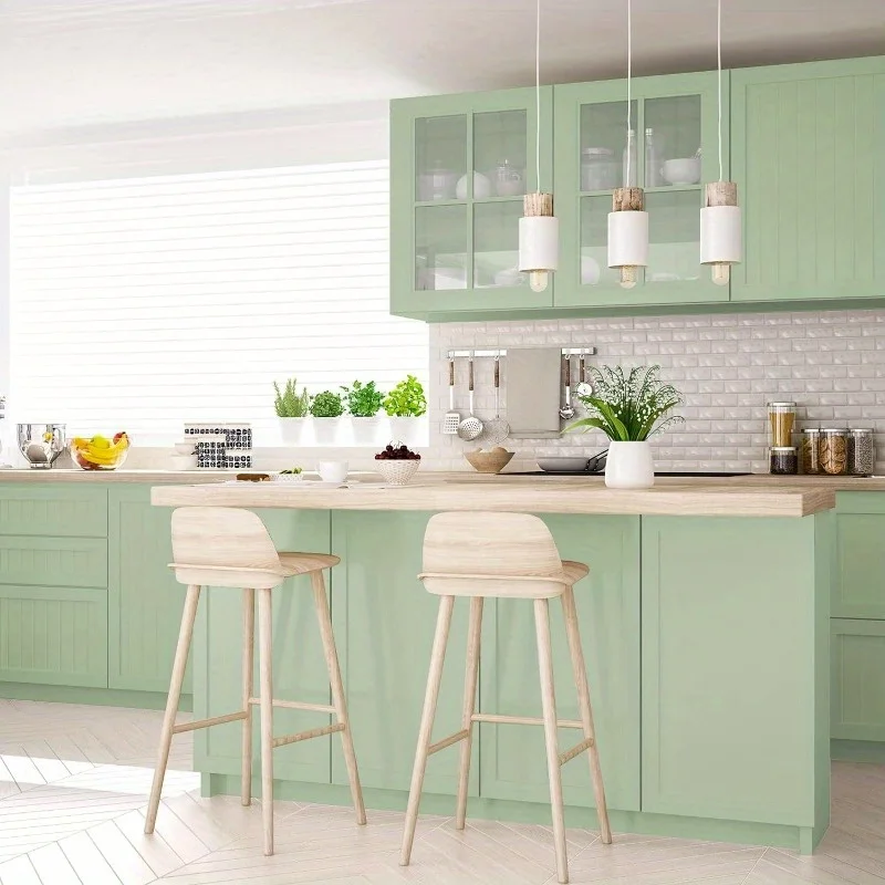 Matter Self-Adhesive Vinyl Wallpaper Peel & Stick Removable PVC Contact Paper for Kitchen Waterproof Contact Paper Home Decor