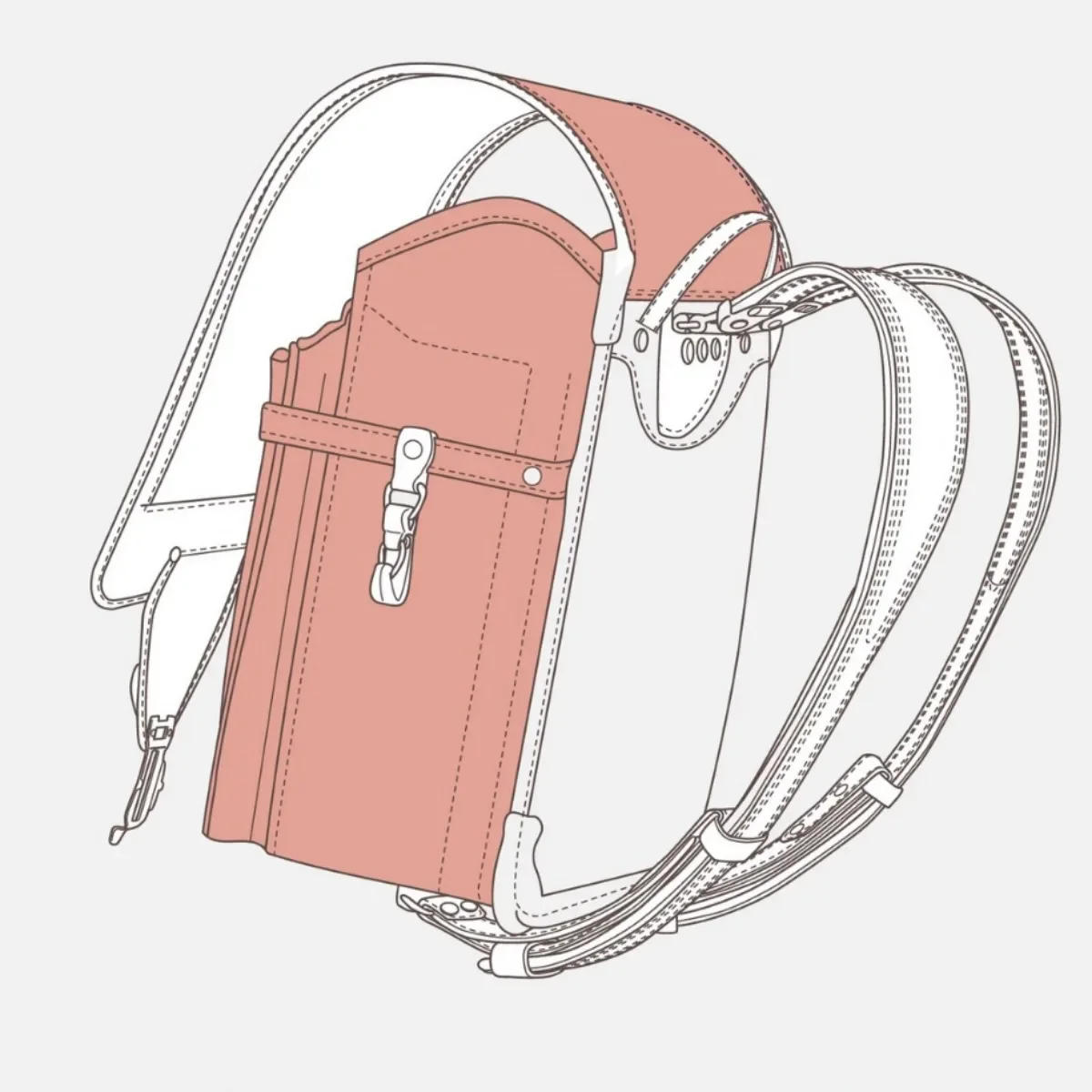 Japanese-style schoolbags for primary school students, backpacks of the same style for men and women